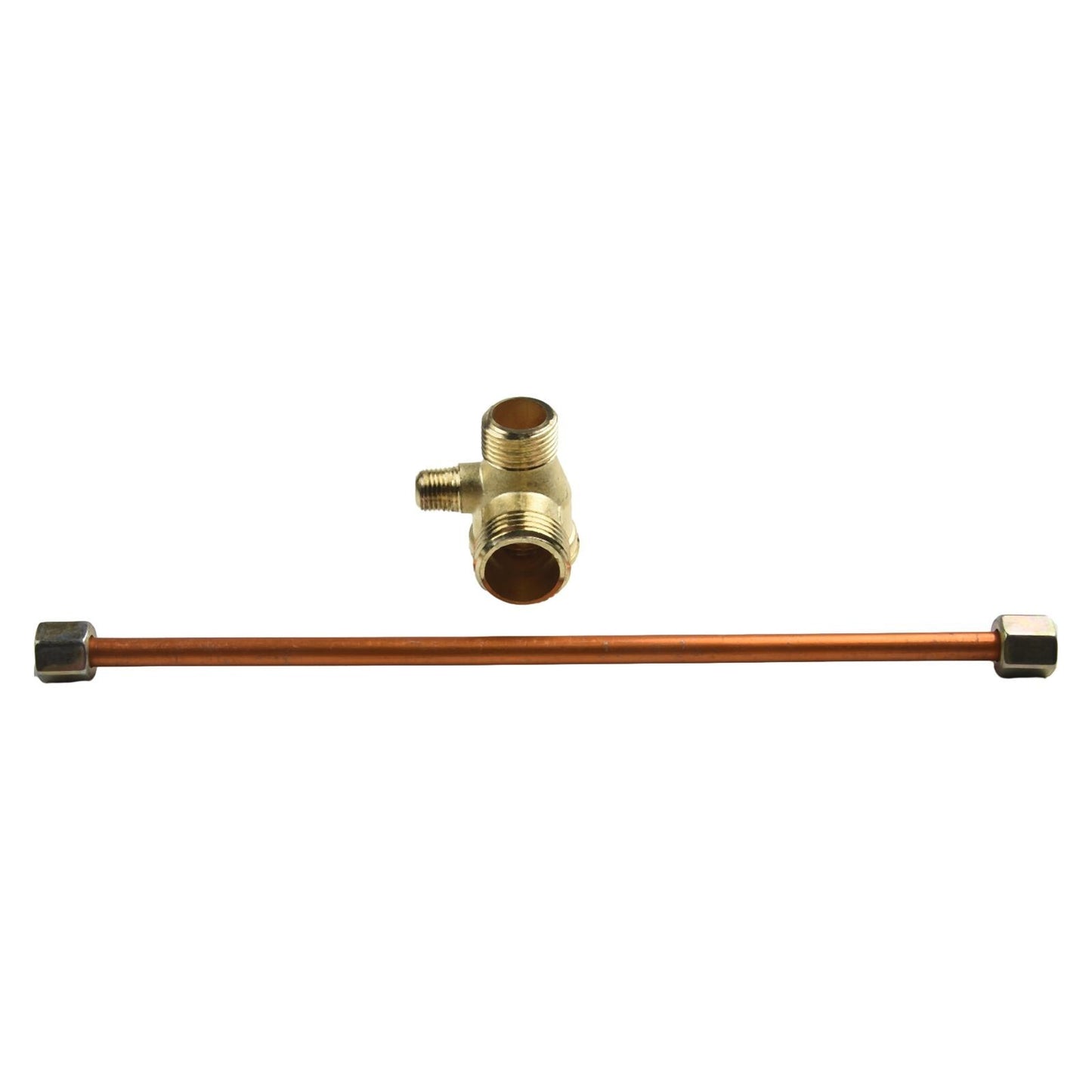 ya 14 200mm Exhaust Tube with 3-Port Zinc Alloy Check Valve For Air Compressor Parts