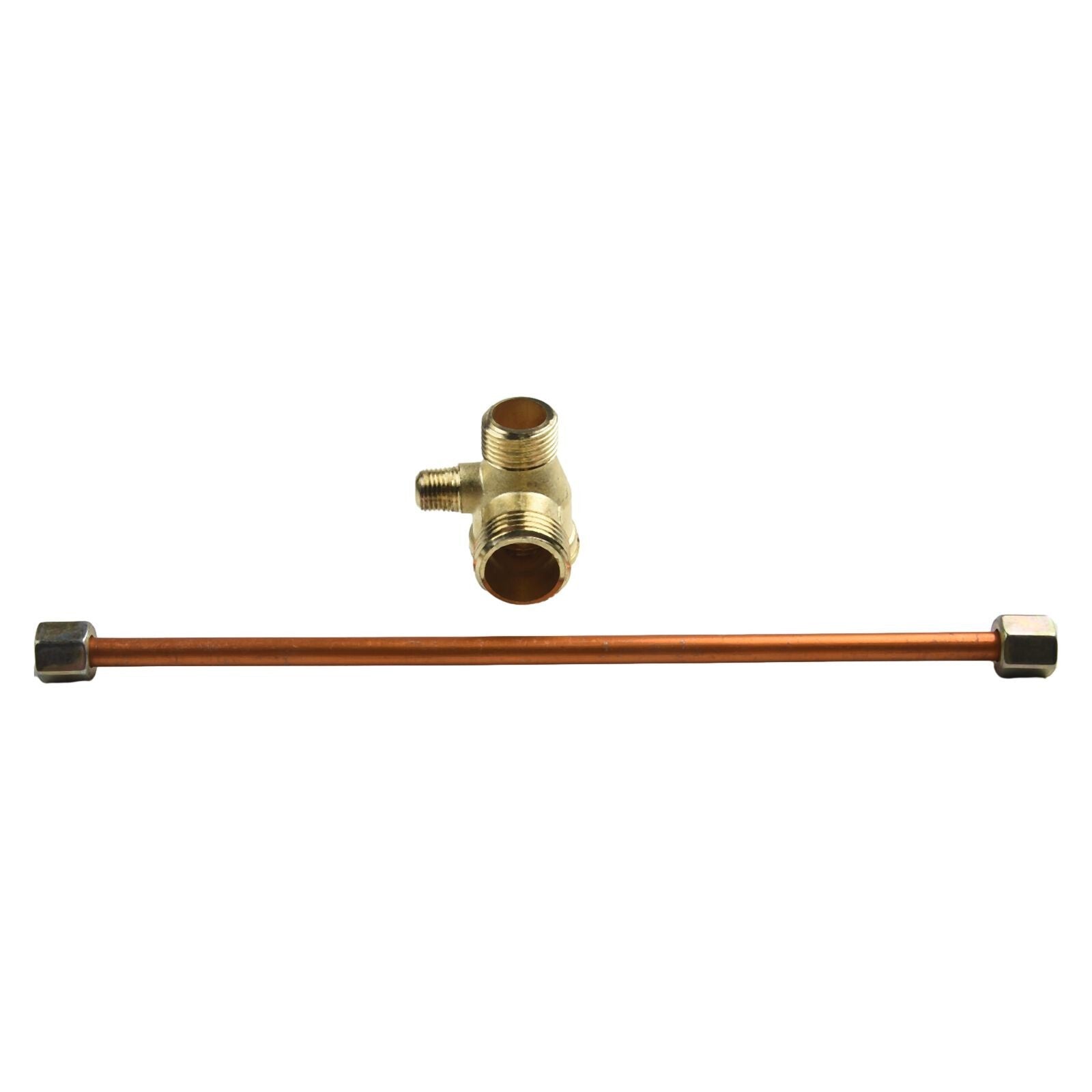 ya 14 200mm Exhaust Tube with 3-Port Zinc Alloy Check Valve For Air Compressor Parts