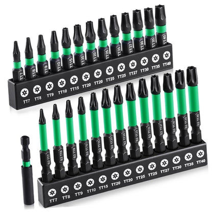 ya 26 27Pcs Steel Adapter Driver Bits Screwdriver Bit Tool For Multiple Surfaces