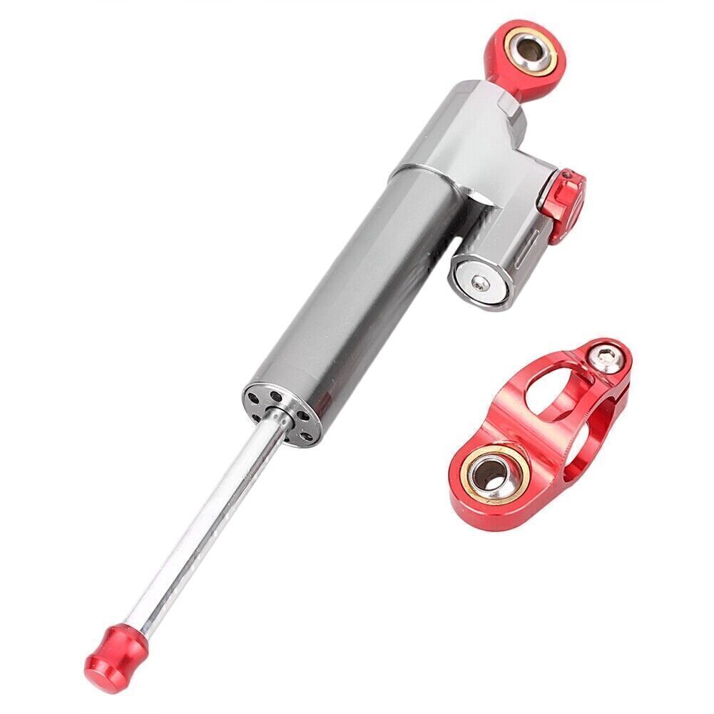 ya 5 8.7 Steering Damper Stabilizer for Kawasaki 250 2008-2012 Grey+Red Motorcycle