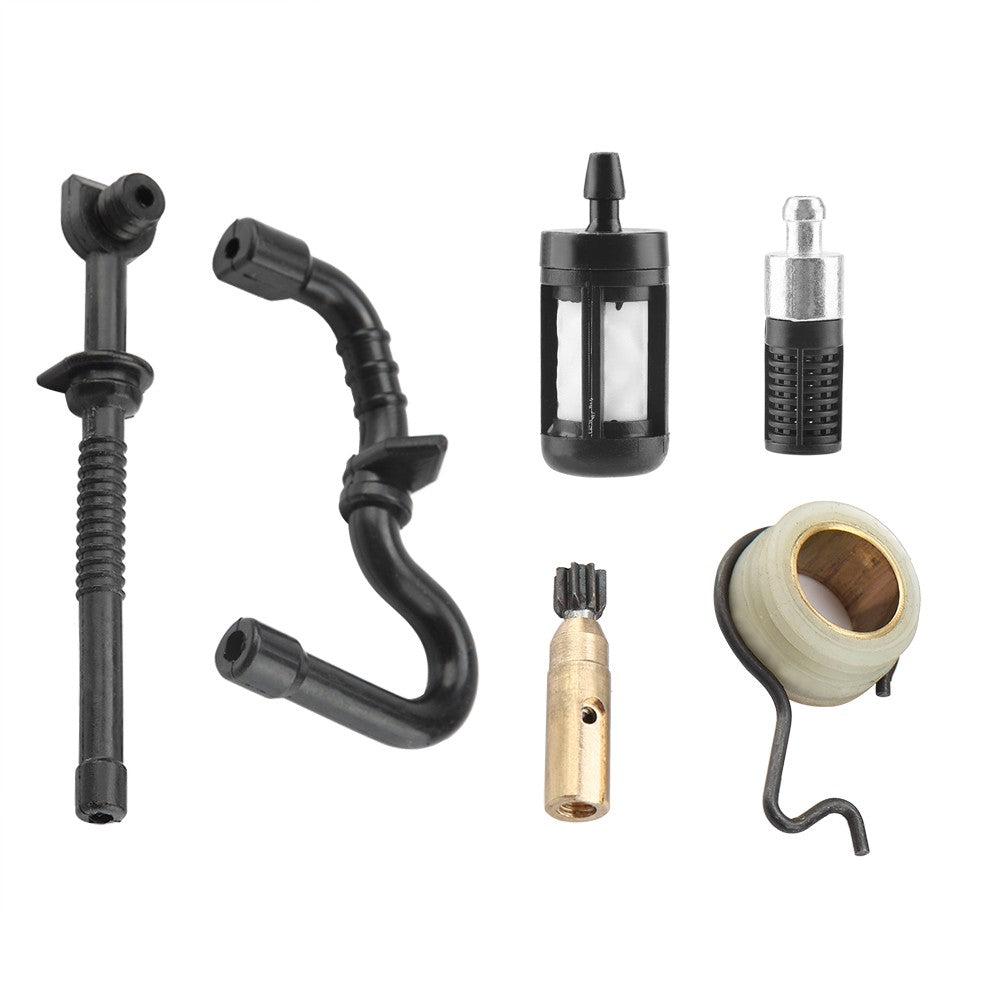 ya 17 For MS180 MS170 018 017 Chainsaw Oil Pump Worm Gear Fuel Hose Filter Kit