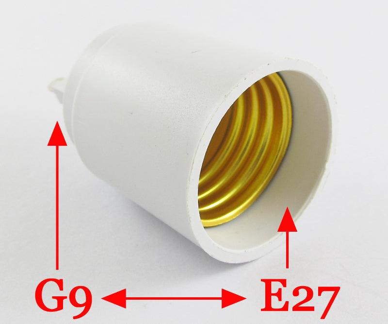 ya 14 10pcs G9 Male to E27 Female Socket Base LED Halogen CFL Light Bulb Lamp Adapter