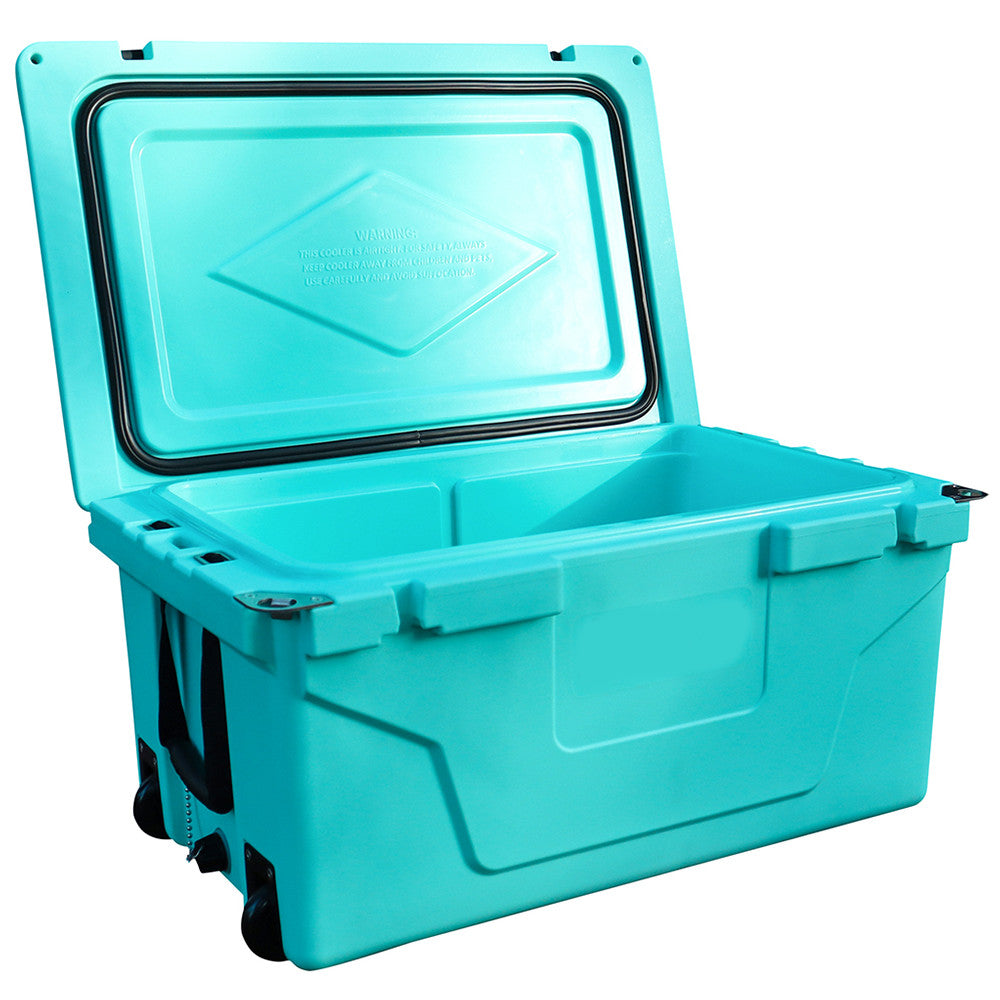 ya 28 65QT Blue Outdoor Cooler Fish Ice Chest Box 2022 Popular Camping Cooler Box