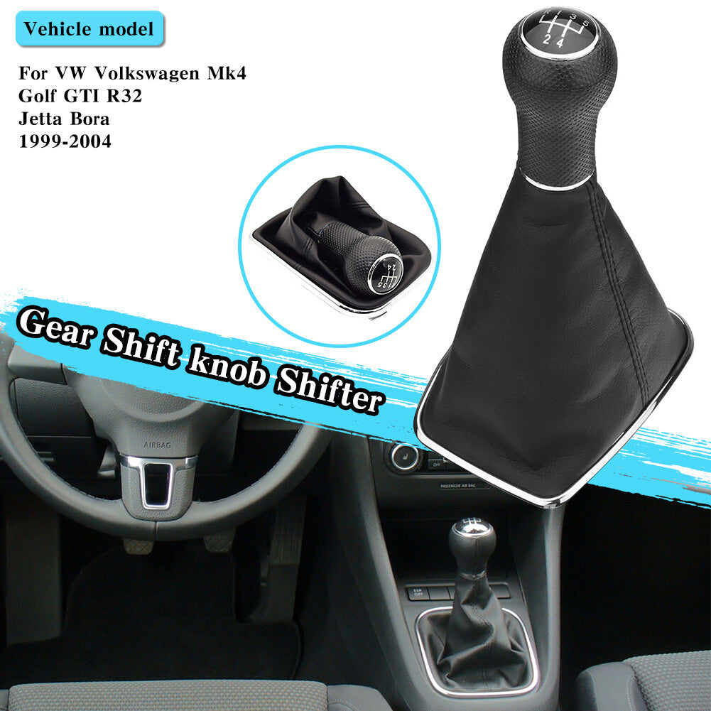 ya 11 6.5 5 Speed Shift Knob Lever Shifter Gaiter Boot Cover For 99-2004 for VW for JETTA