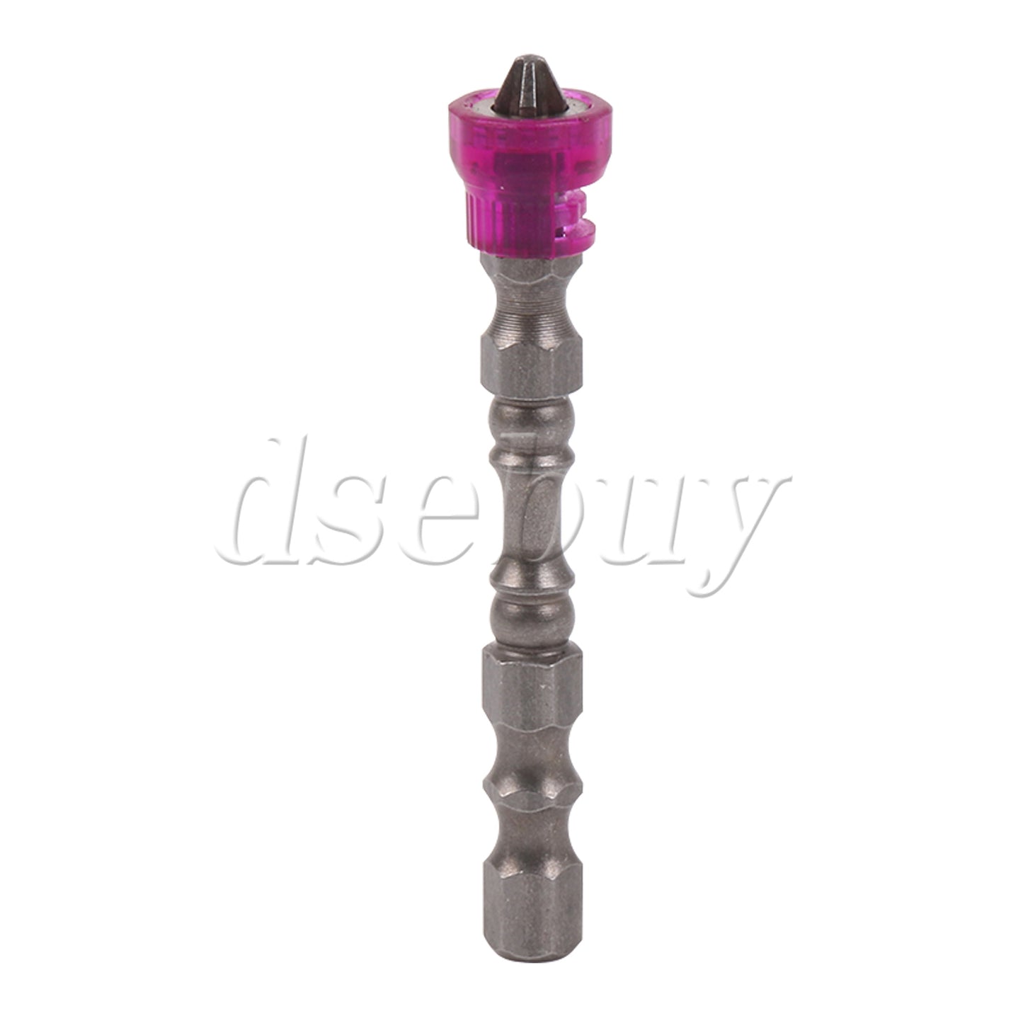 ya 26 2pcs Magnetic Collar Design Chrome Steel Screwdriver Bits 1/4 Hex Shank
