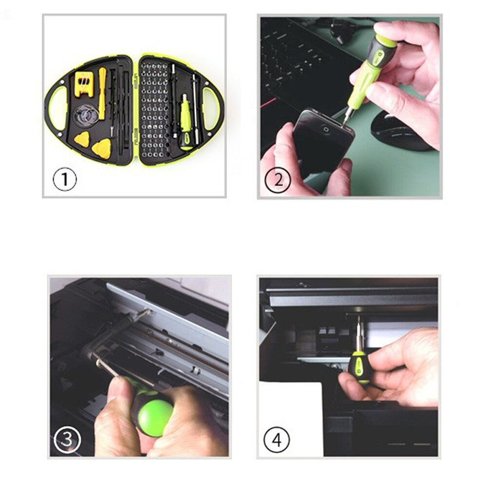 ya 26 HUIJIAQI No. 8934 67pcs in 1 Screwdriver Repair Hand Tool Kit With Storage Case