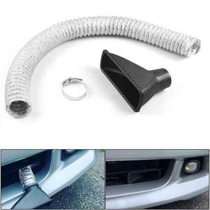 ya 1 8.12 baidi carbon fiber turbine intake pipe air funnel kit appearance car front bumper 
