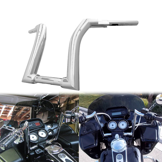 ya 2 6.26 Chrome 14 Ape Hanger Handlebar 1.25 Riser for Harley Road King Road Glide 14-23