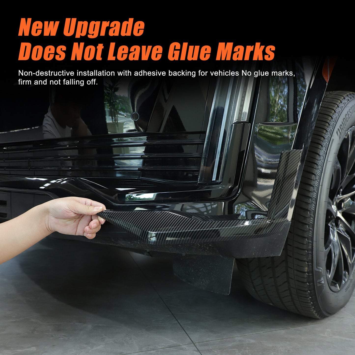 ya 5 8.7 Carbon fiber ABS front fog lamp lower decorative cover suitable for 21-23 for Cadillac for Escalade