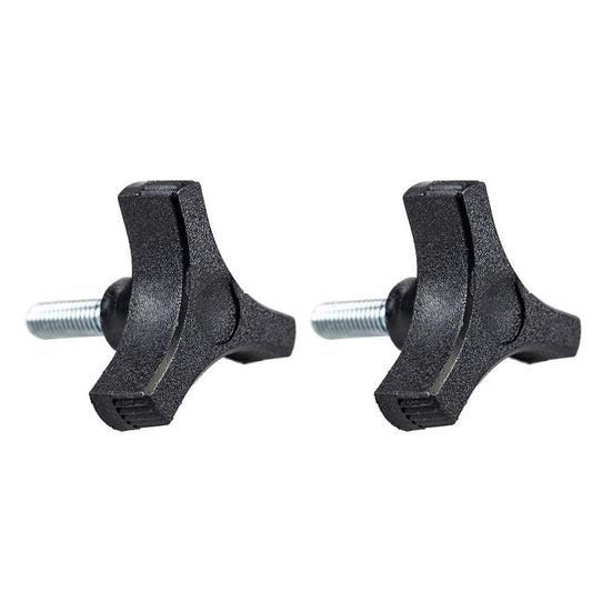 ya 14 Black Plastic Knob Handle Three Prong 2 Inch Diameter Threaded 51618 Insert