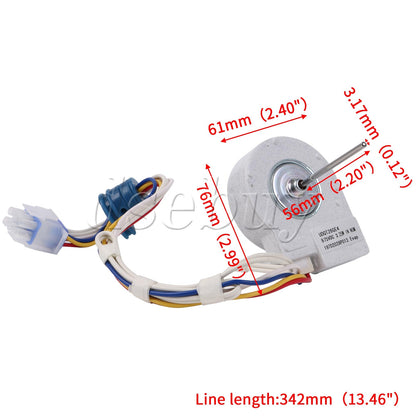 ya 26 eezer Evaporator Fan Motor Component Replacement for GE AP4438809 13.46 inch
