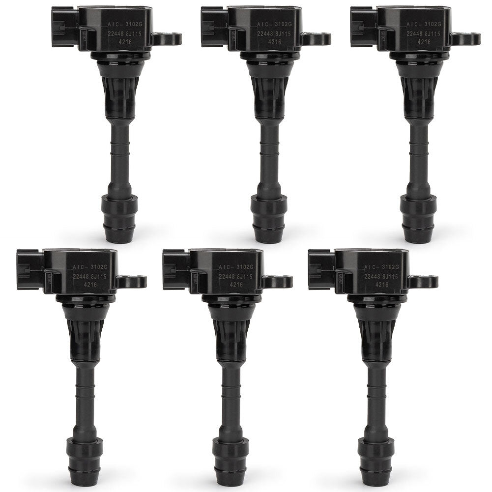 ya 5 8.7 6-Piece Ignition Coil Set Fits for Nissan Frontier Pathfinder Maxima 22448-8J115