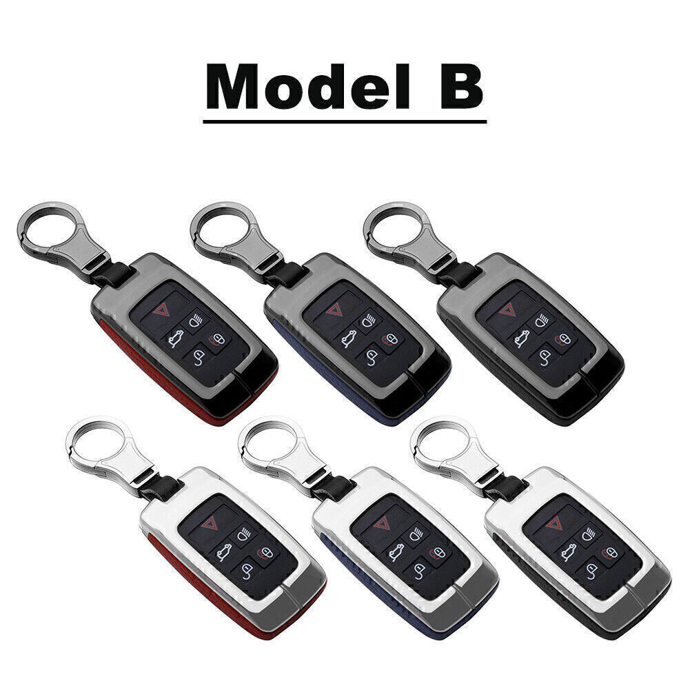 ya 5 8.7 for Land Rover Discovery for Range for Rover / for Jaguar Leather Key Fob Case Cover Shell
