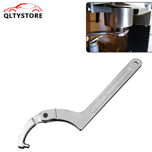 ya 1 7.3 Adjustable Hook Wrench 115-170mm C Round Spanner Tool Slotted Universal