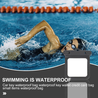 ya 5 8.7 2 Pcs Waterproof Key Bag Clear Credit Card Fishing Earphone Holder
