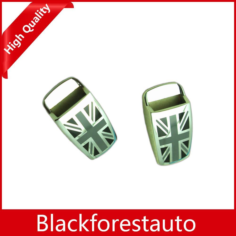 ya 13 2 pcs Windshield Washer Wiper Spray Nozzle Cover Cap Union Jack Fits for Mini Cooper