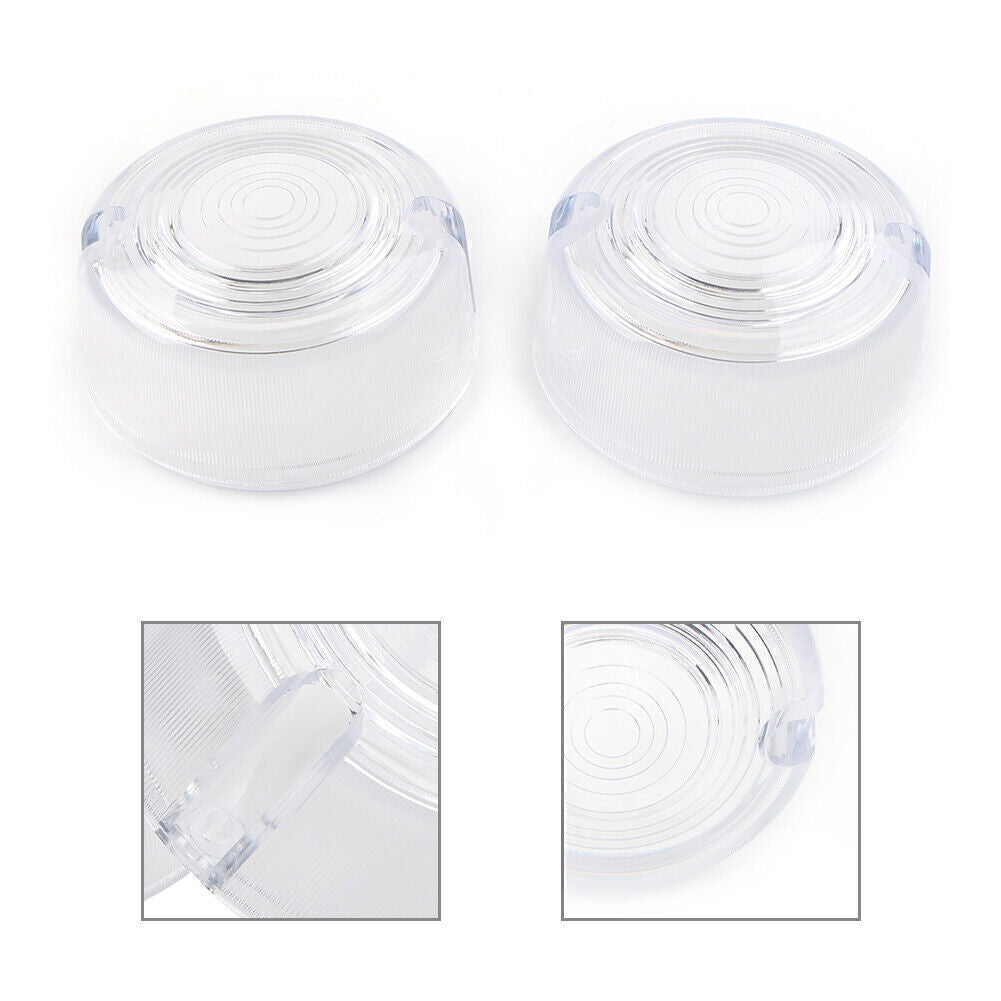ya 5 8.7 for Harley Dyna FXD FXR Sportster XLH 883 1200 FXST 2x Turn Signal Lens Cover
