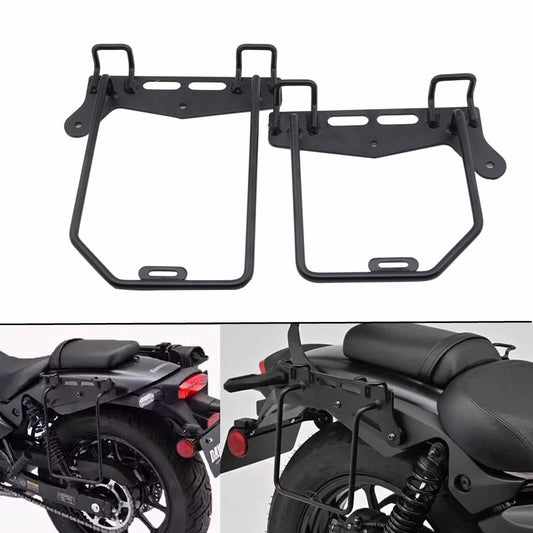 ya 11 6.5 Black Saddlebag Support Rack Mount Bracket for Kawasaki Eliminator 450 500 24-25