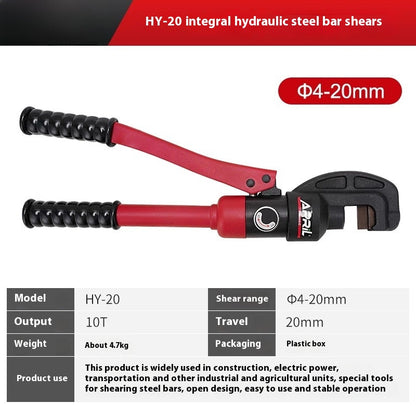 ya 25 Hydraulic Steel Shear HY-12/16/20/22/25mm Hydraulic Cut-off Machine Vigorously