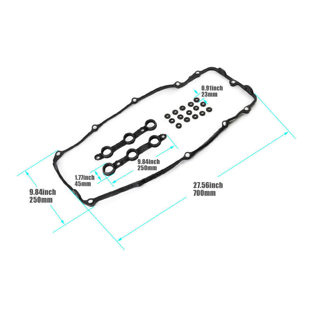 ya 9 6.5.3 11120030496 Valve Cover Gasket Kit for BMW 320I 325CI 325I 325XI 330CI 530I USA
