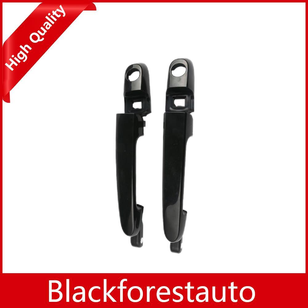 ya 13 5.27 Set Outside Car Door Handle Front Left Right Black for 2006-2011 for Hyundai Accent