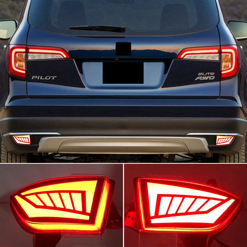 ya 1 8.5.2 2-piece rear bumper tail light brake turn signal reflector suitable for Honda pilots from 2019 to 2021