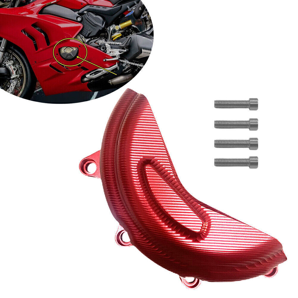 ya 1 7.4 Engine Guard Cover Protector Fit for Ducati PANIGALE STREETFIGHTER V4/S Red