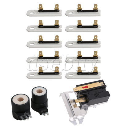 ya 26 AP6008294 Flame Sensor & Thermal Fuse Kit with 279834VP Coil Kit for Dryer