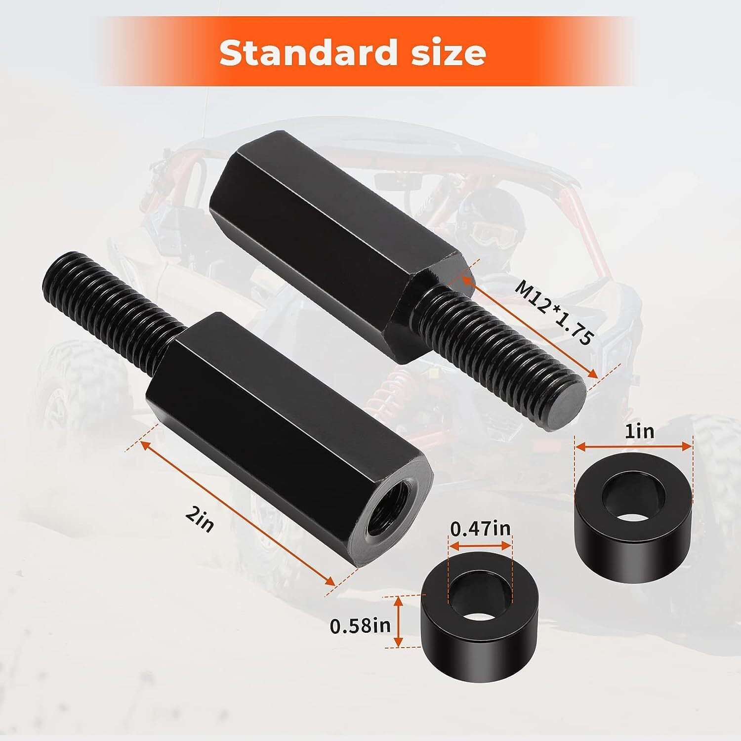 ya 5 8.7 2PCS for SEAT Riser Raise 2 inch Lift Kit For Can-Am Maverick X3 All Years UTV NEW