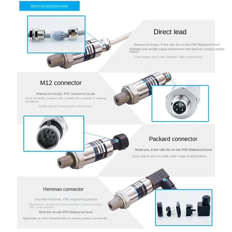 ya 26 Glass Microfusion Core Pressure Transmitter High Pision Pressure Sensor