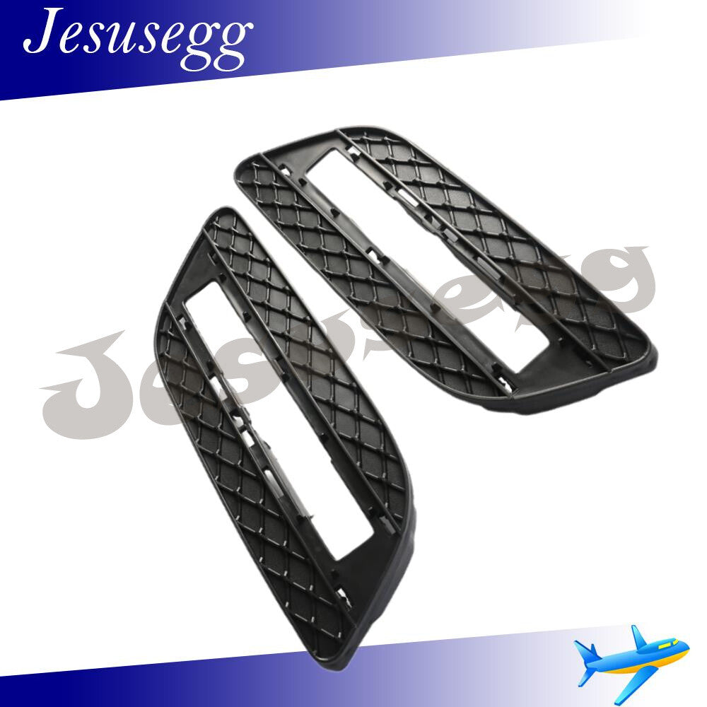 ya 27 6.18 2x Front Bumper Fog Driving Light Grille Cover for Mercedes ML350 ML550 2012-15