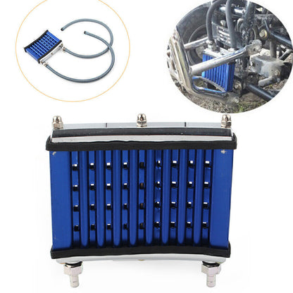 ya 5 8.7 For 125cc 140cc 150cc Motor Dirt Pit Bike ATV Blue Oil Cooler Cooling Radiator