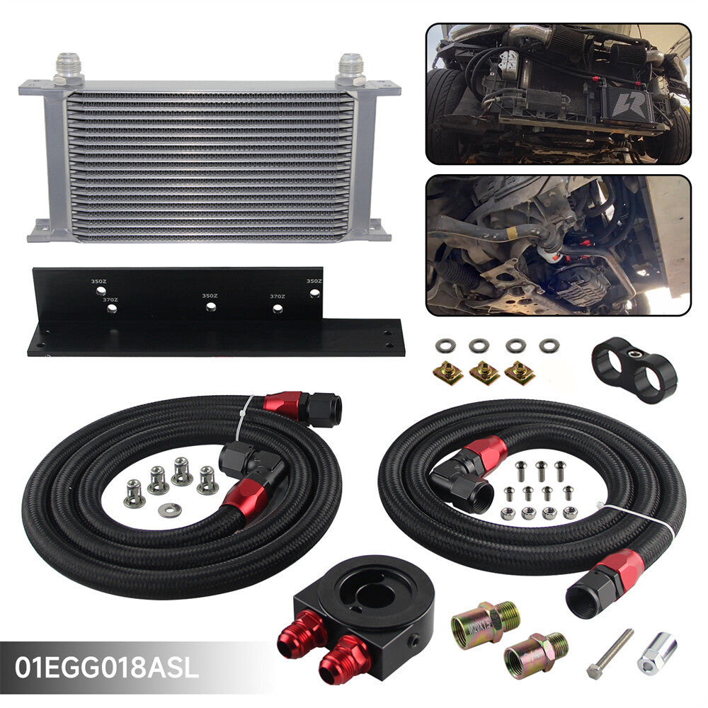 ya 5 8.7 Fit for Nissan Fairlady Z 350Z Z33 370Z Z34 19 Row Bolt On Oil Cooler Kit