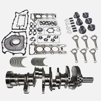 ya 10 10.28 for Jaguar for Range Rover 3.0L V6 AJ126 Engine Rebuild Kit & Crankshaft & 