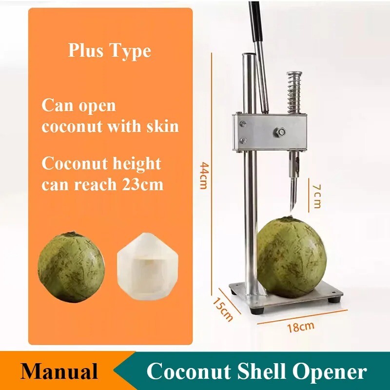 ya 26 Coconut Holes Opening Machine Manual Coconut Shell Opener Coconut Kitchen Tools