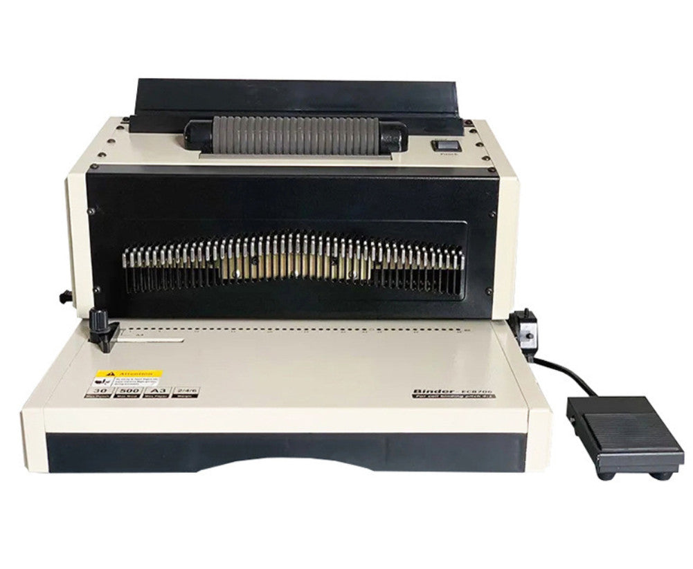 Electric Binding Machine Punching and Binding of Single Coil Tender Documents