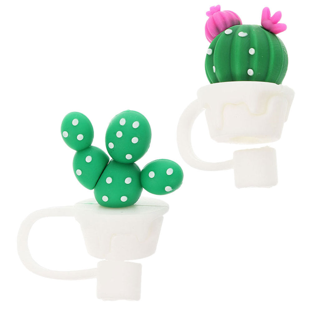 ya 26 2PCS Cactus Plugs Re ble Lid Plug Plug Cute Plugs Caps