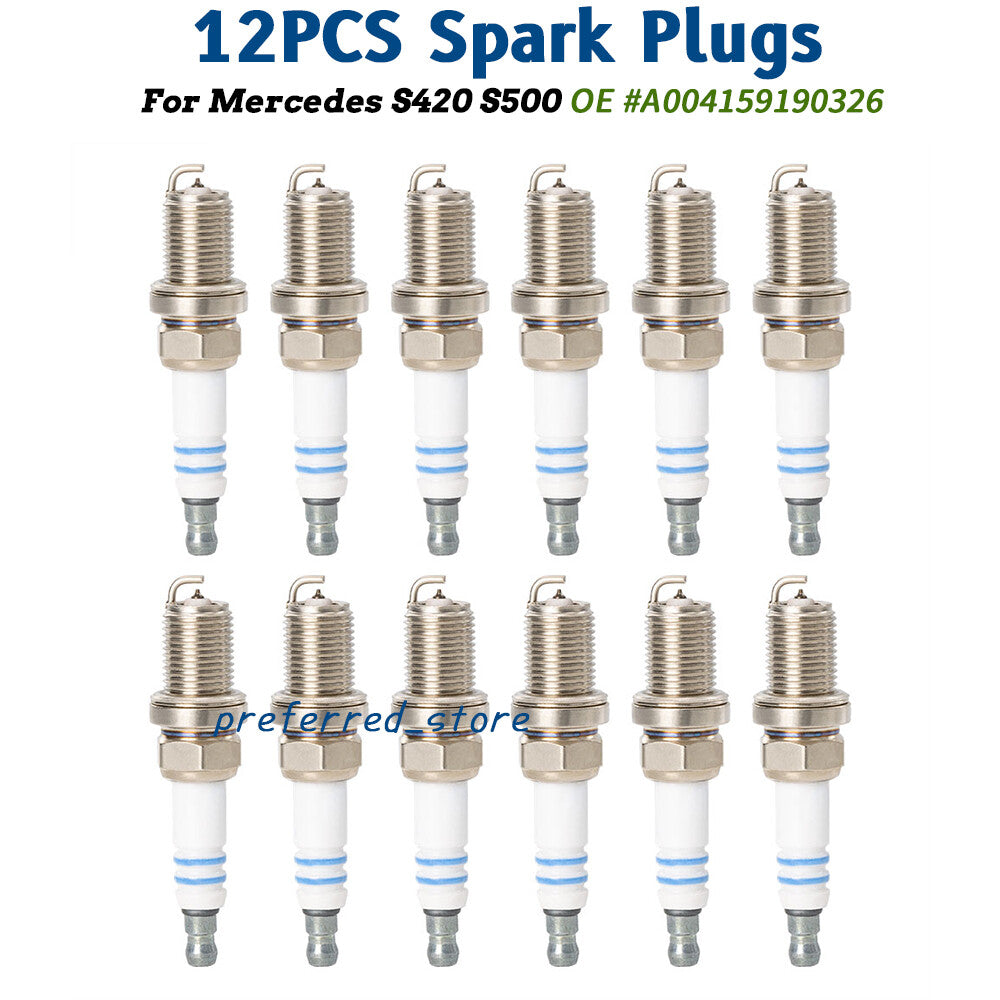 ya 2 6.27 SET OF 12 for Mercedes-benz S420 SL500 for Chrysler Super Plus Spark Plugs F8DPP33