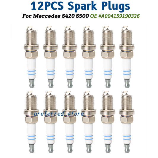 ya 2 6.27 SET OF 12 for Mercedes-benz S420 SL500 for Chrysler Super Plus Spark Plugs F8DPP33