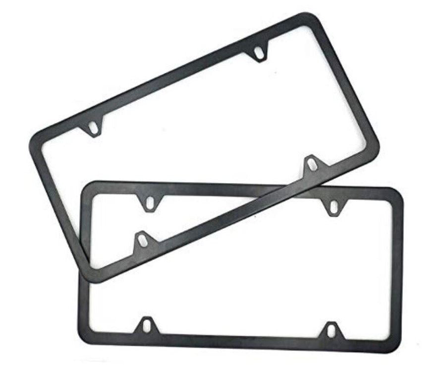 ya 1 8.5.2 2 Piece Car License Plate Frame Cap Hood Rear Boot Screw Cap Chrome Suitable for 