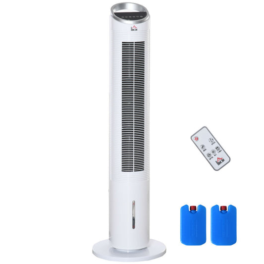 ya 28 40 3-in-1 Air Cooler w/Water Tank & Ice, 3 Modes, 52¡«Oscillating, Remote, White