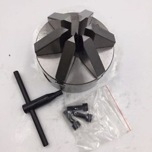 4  6 Jaw Self-Centering Lathe Chuck 3-M8 Screw Hardened Steel CNC Drilling B