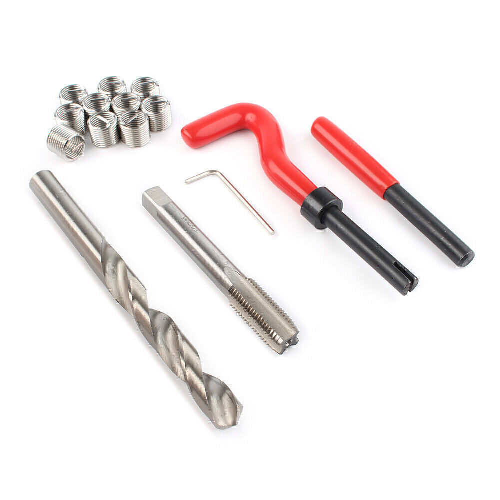 ya 5 8.7 Metric Thread Repair Insert Kit 15pcs M12x1.5 Helicoil Car Pro Coil Tool