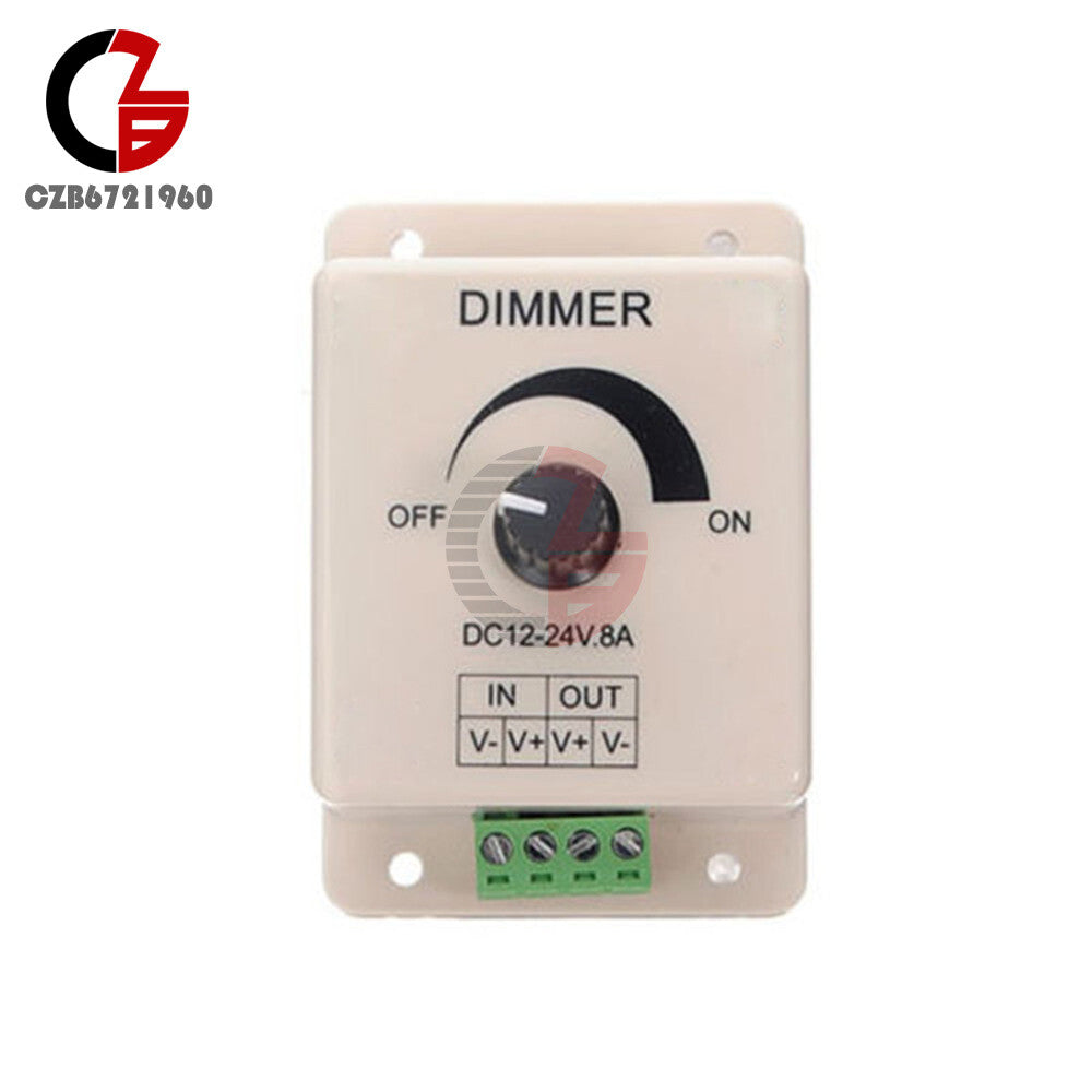 ya 14 New 2PCS 12V 8A PIR Sensor LED Strip Light Switch Dimmer Brightness Controller
