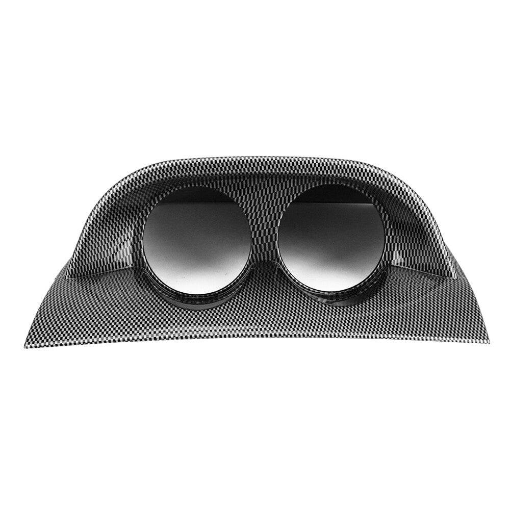 ya 5 8.7 Dashboard Mount Holder Pod Carbon Fiber Dual Dash Gauge Meter Pod 52mm 2 Hole