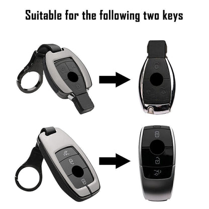 ya 5 8.7 Remote Key Fob Cover Case for Mercedes-benz V A B C E G S Class Silver Red Car