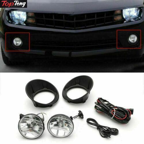 ya 1 8.5.1 New Front Bumper Fog Lights Lamps + Harness + Bulbs Fit For 10-13 for Chevy Camaro