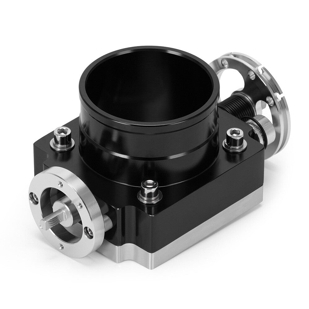 ya 27 7.20 3.15 80mm High Flow Aluminum Throttle Body Intake Manifold Universal TB Black