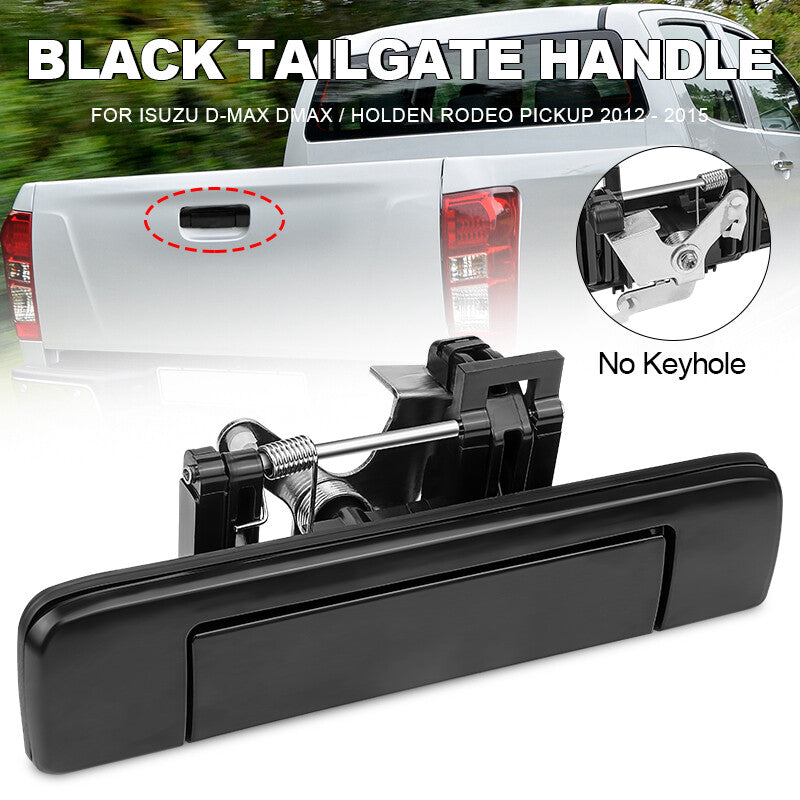 ya 5 8.7 BLACK REAR TAILGATE HANDLE NO KEYHOLE for Isuzu D-MAX 2012 2013 2014 2015 2016