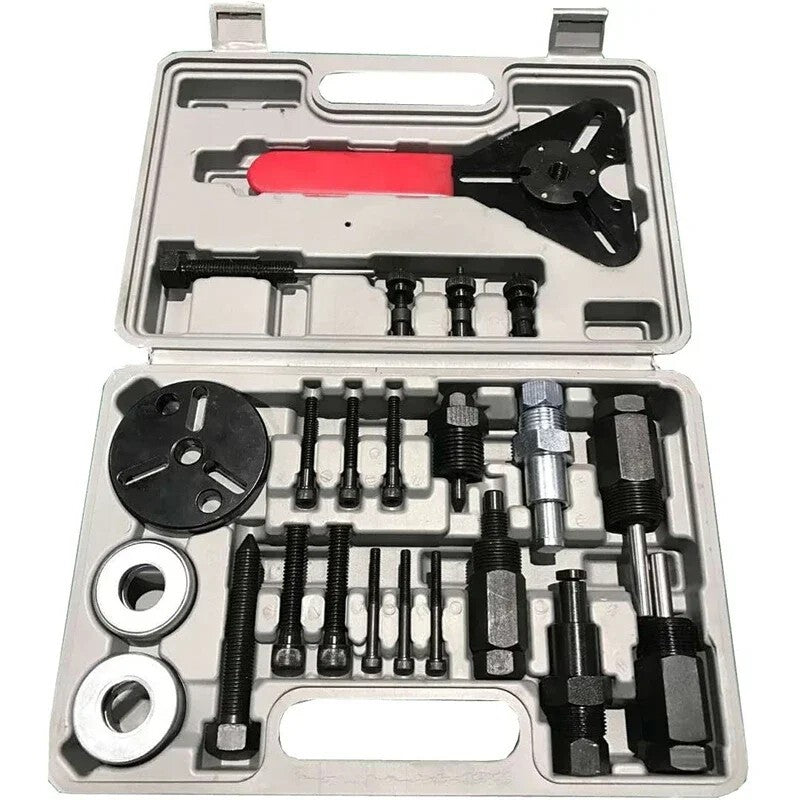 ya 26 23 Pcs A/C Deluxe Automotive Compressor Clutch Hub Remover Installer Extractor